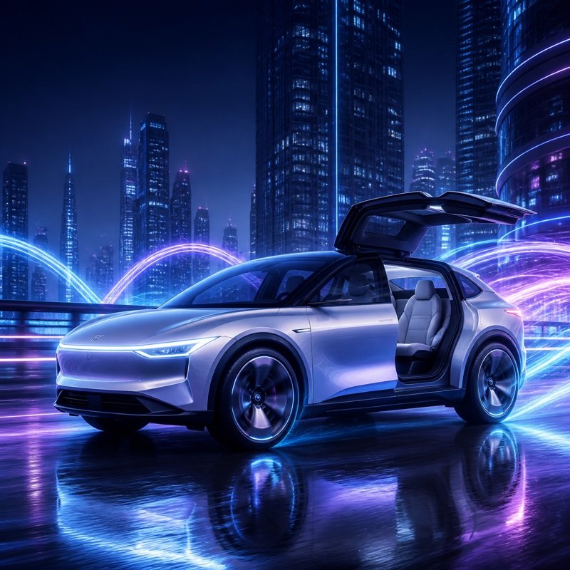 Model X in Motion artwork