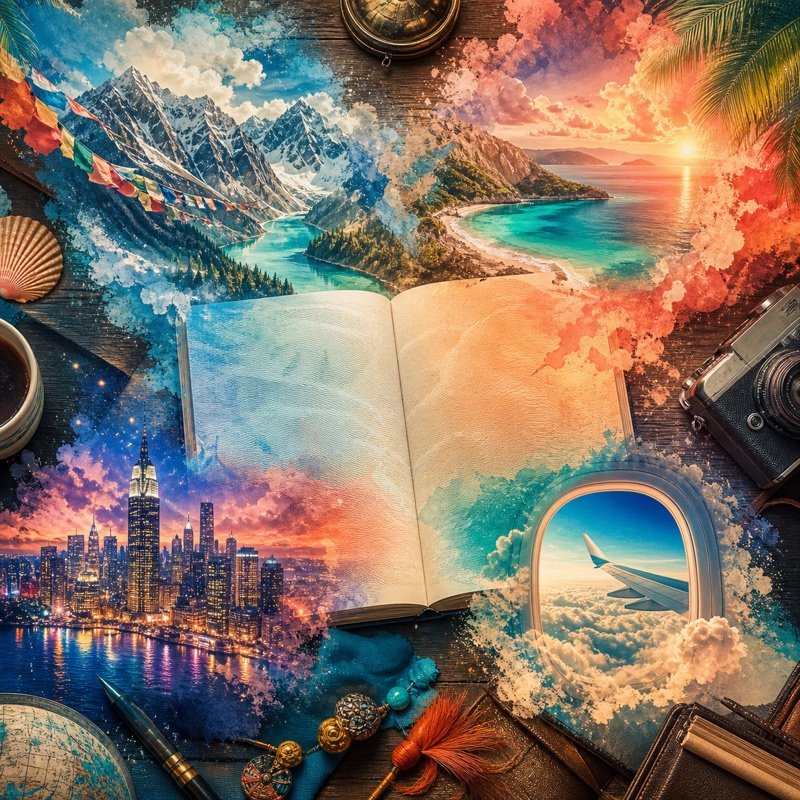 Passport Full of Stamps artwork